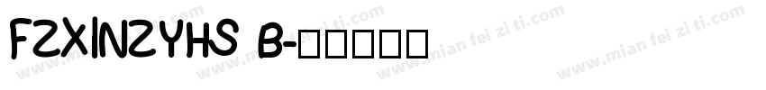 FZXINZYHS B字体转换